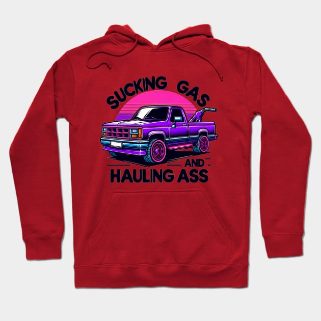 Sucking Gas and Hauling Ass Hoodie by Maries Papier Bleu